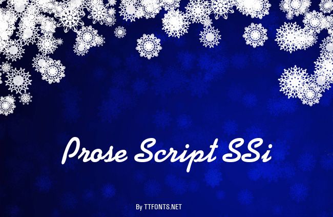 Prose Script SSi example